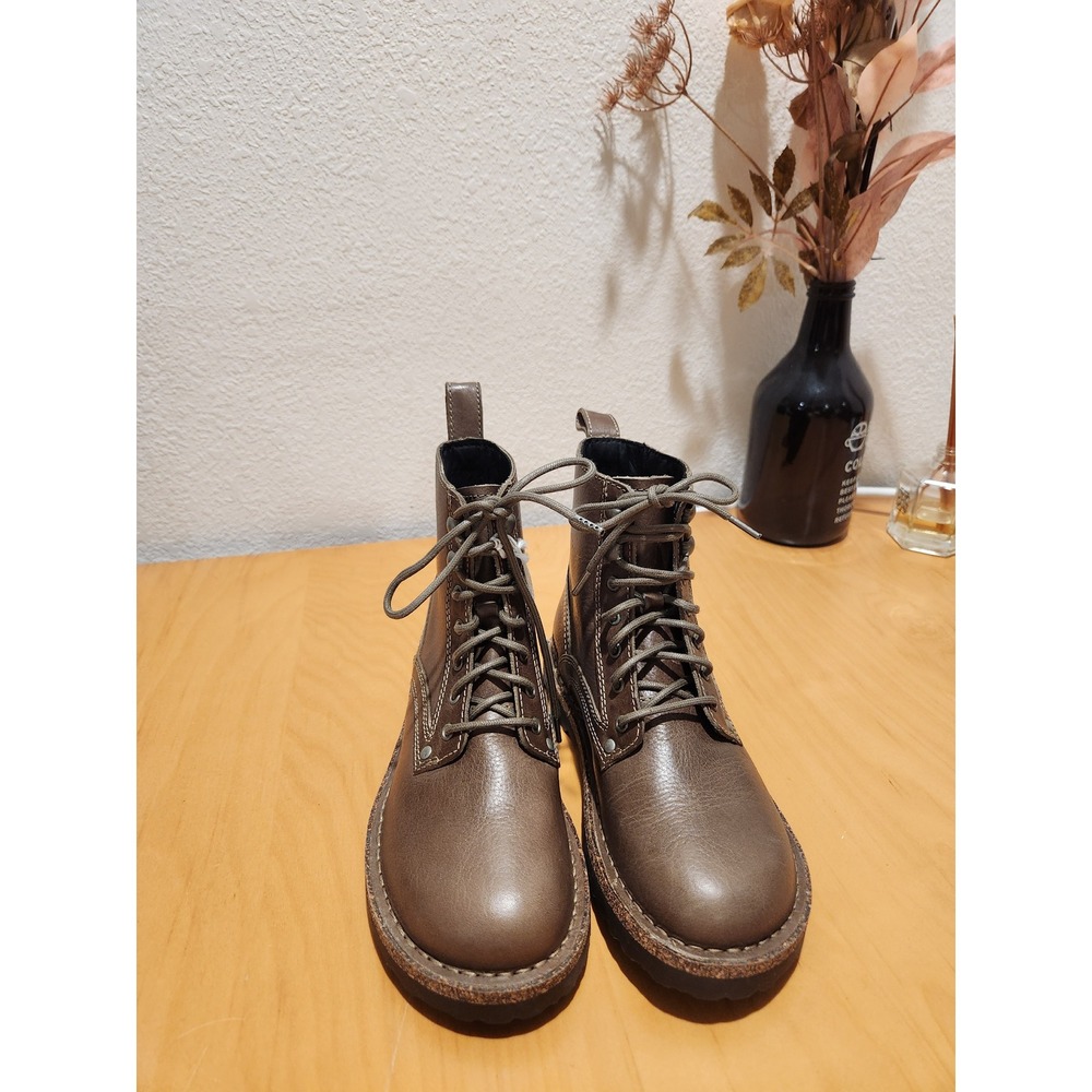 NWT Birkenstock Bryson Boots EU 36 Brown Leather Lace Up Ankle Boots 230 36 L5